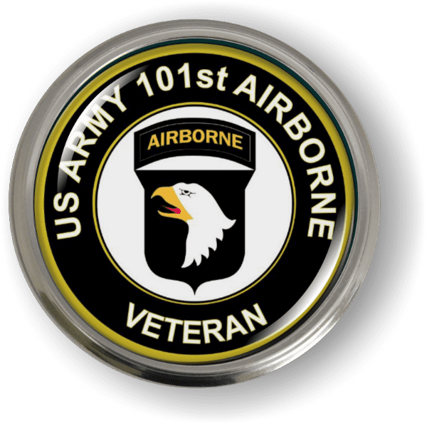 U.S. Army 101st Airborne Veteran 3D Emblem